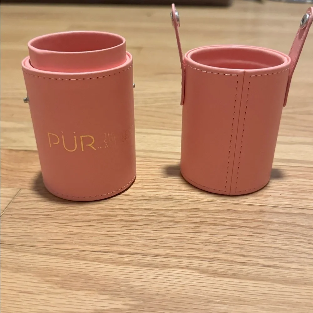 PUR light pink Makeup Brush Case
